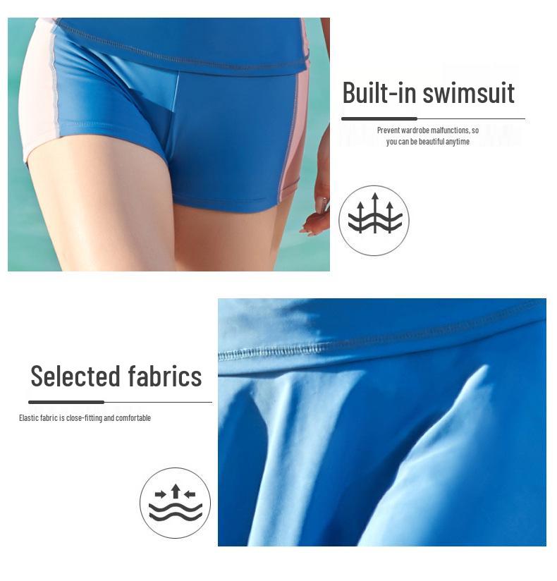 Costume da Bagno Gonna-Pantaloncino a Manica Corta da Donna 2026 - Conservativo, Modellante, Personalizzabile per le Vacanze