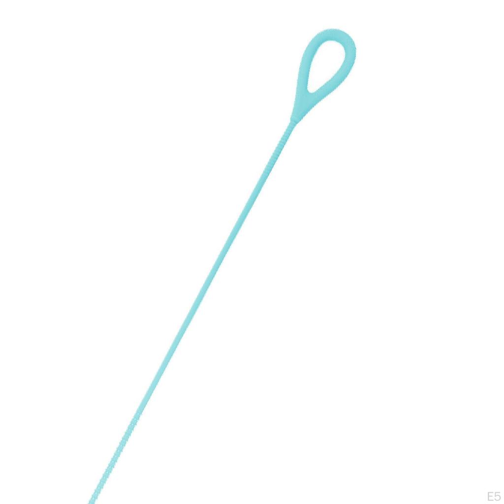Silicone Straw Brush Long Bendable Multifuctional Bottle Reusable for Drink Lid