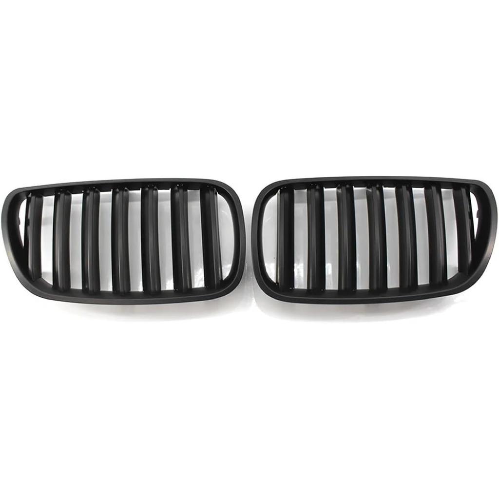 Front Matte Black Front Center Kidney Grille Compatible with BMW E83 LCI X3 2007-2010 Grill