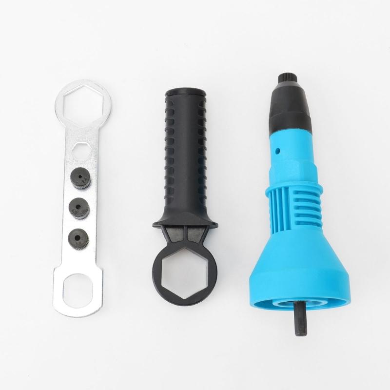 3Pcs Rivet Guns Adapter Set Suitable for Ergonomic Grip for Industrial Applications High Strength Riveter Conversion