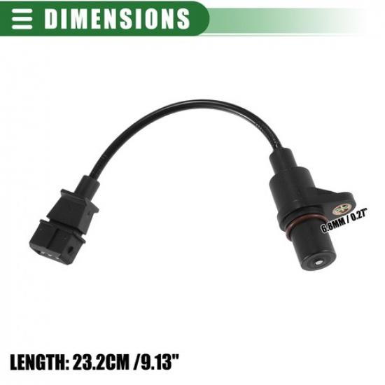 Pack (1) Engine Crankshaft Position Sensor For Hyundai Elantra 1995-2001