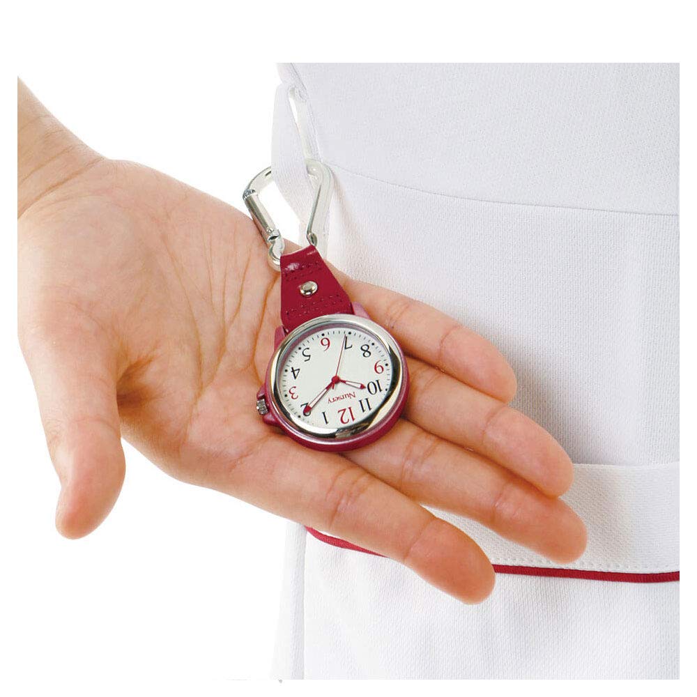 Nursery Simple Carabiner Glow-in-the-Dark Watch with Inverted Dial, Ice Gray, 1283268A