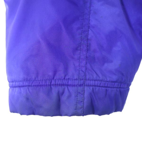 NIKE 90s 00s White Tag Old Big logo embroidery Batting jacket Nylon Hood Men's Used