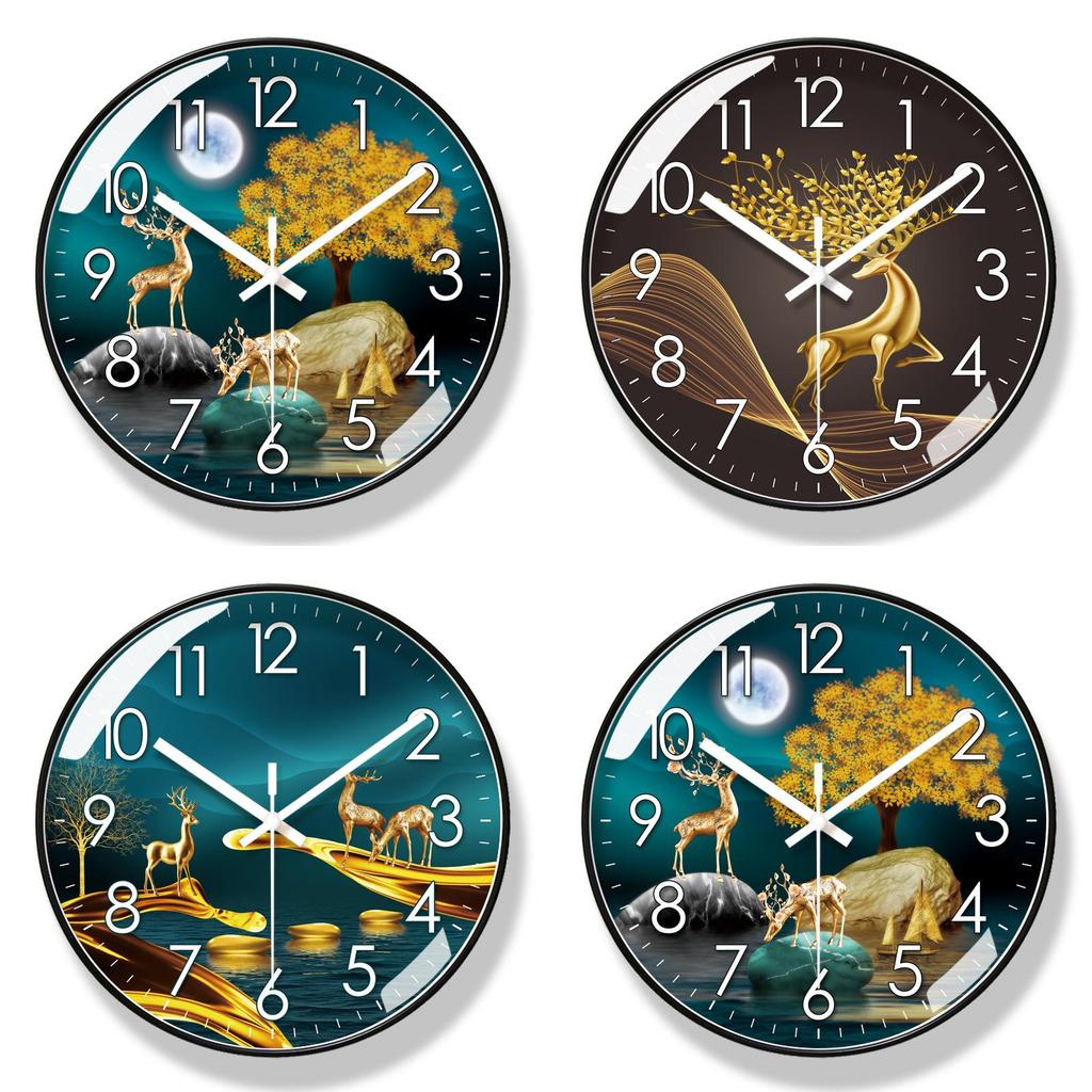 Orologio da Parete Moderno Silenzioso Con Movimento al Quarzo Per Arredo Soggiorno