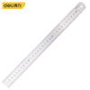Deli 15-50cm Stainless Steel Metal Straight Ruler Household Gauges Measure Ruler Tool Multifunction Precision Measuring Tools