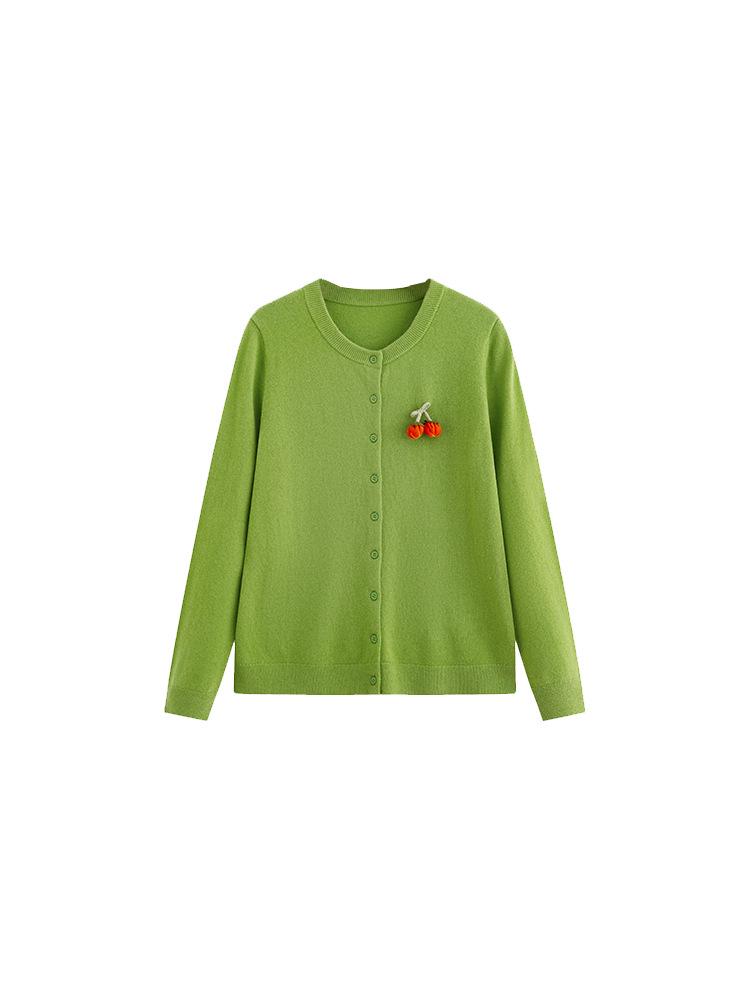 Plus Size Women's 100% Wool Casual Sweater Coat - Winter 2025 Loose Knit Cardigan