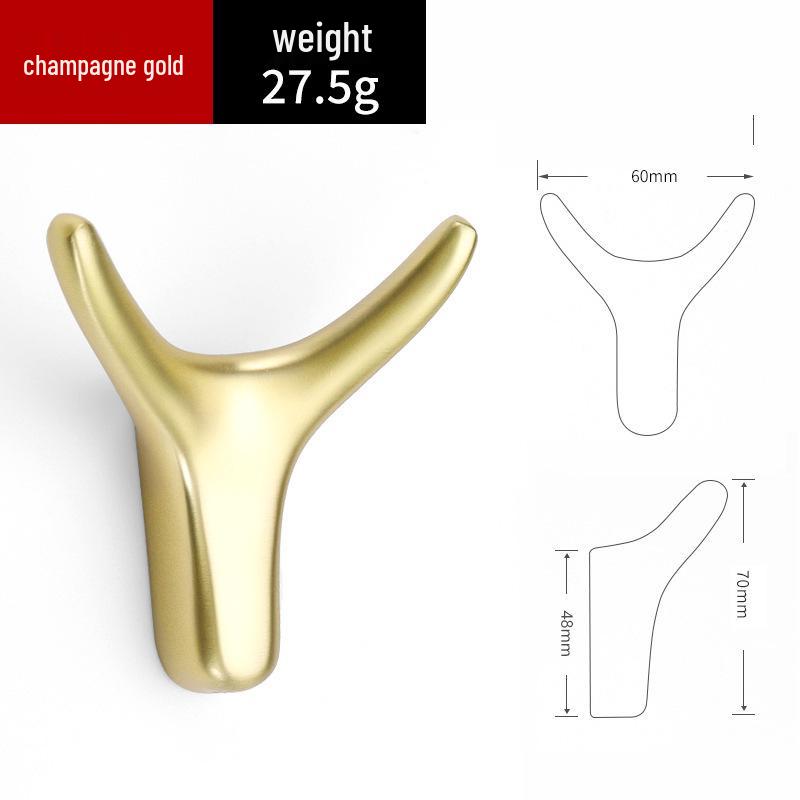 

Nordic Antler Metal Wall-Mounted Coat Hooks for Bathroom or Shoe Cabinet