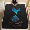 Spurs Aufdruck Flanelldecke, weicher Überwurf für Schlafzimmer Sofa, waschbar, Fanartikel, tolles Geschenk.