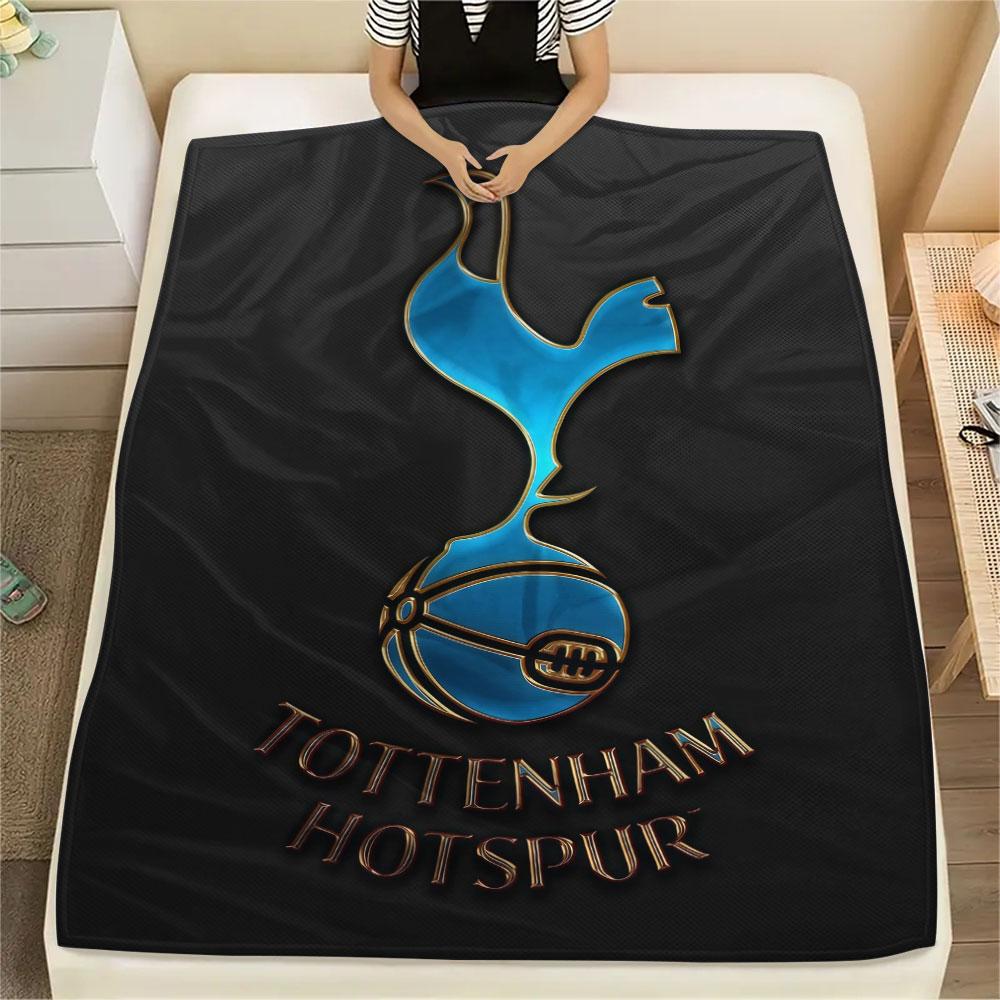 Spurs Aufdruck Flanelldecke, weicher Überwurf für Schlafzimmer Sofa, waschbar, Fanartikel, tolles Geschenk.