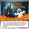 Party Backdrop Halloween Moon Flat Spooky Witch Photo Background Decor Party Decor