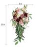 1Pc Bridal Bouquets for Bride Cascading Wedding Bouquets Artificial Flowers Bridal Bouquet for Bride for Wedding Ceremony and Anniversary