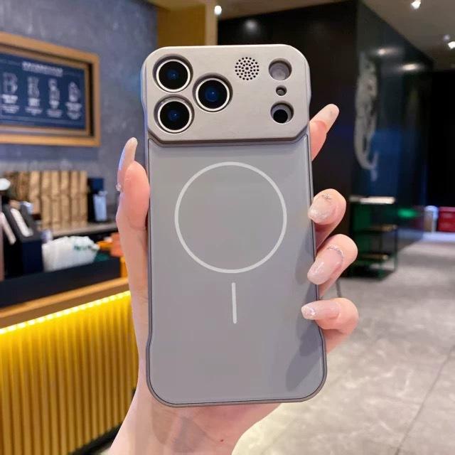 

IPhone17PROMAX Aromatherapy Thin Circle Magnetic Frameless Phone Case Suitable for Apple 16 Matte Skin Feeling iPhone 17