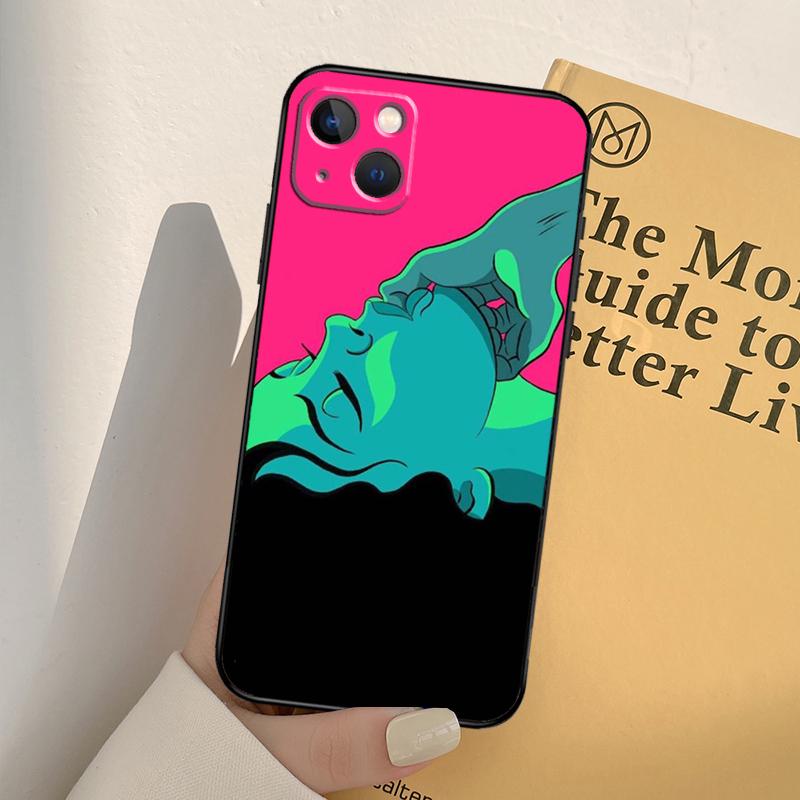 Sexy Lady Red Lips Girls Phone Case For iPhone 17 16 15 14 13 11 12 Pro Max mini XR 16e 15 16 Plus 17 Air Full Cover