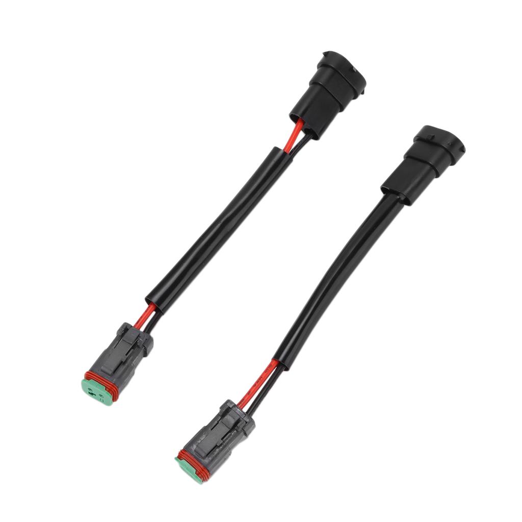 2pcs DT Female To H11 Male Conversion Wire Harness Adapter Waterproof for LED Work Lamp Light Bar