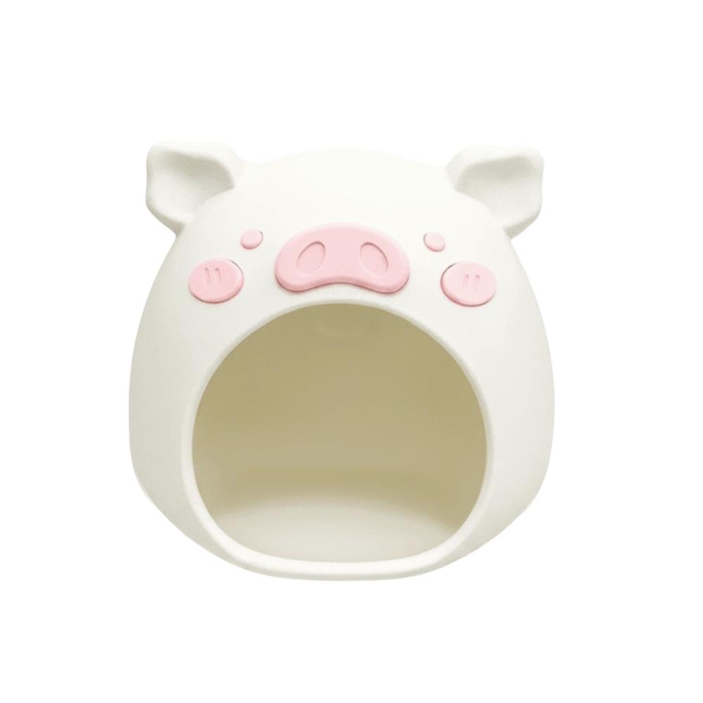 

Pig Shape Hanging Hamster House Plastic Pet Habitat Multi-Purpose Birdcage Nest Indoor Aviary