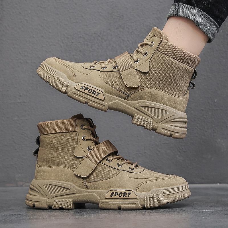 OtoñoAlta Top Zapatos de trabajo para hombres Botines de plataforma Fashion  Quality Martin Boots Botines de exterior comprar a buen precio — entrega  gratuita, reseñas reales con fotos — Joom