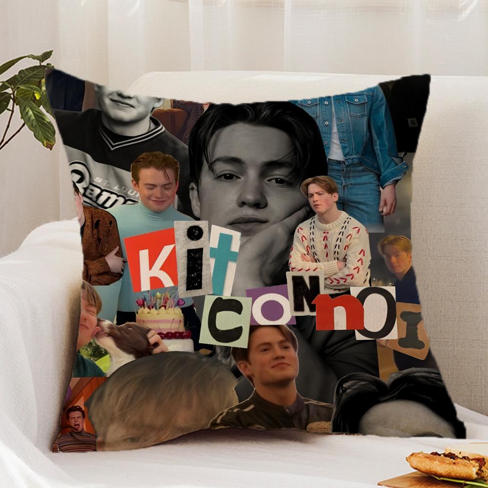 K-Kit C-Connor Cushion Cover Premium Comfort Reversible Pillow Cover - Dual - Use Design for Home & Car