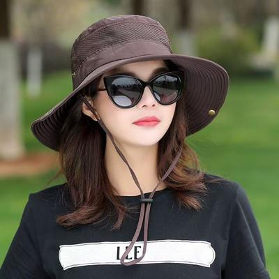 Anti-UV Bucket Hat Adjustable Sunscreen Hat New Visor Cap  Women