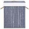 VidaXL Panier à linge avec 2 sections bambou gris 100 L 320742