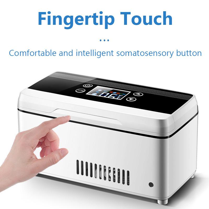 Mini-Kühlschrank mit hoher Leistung 0-18 Grad gekühlt Insulin-Pillen-Medizin-Tragekoffer USB-Aufladung gekühlter Inkubator