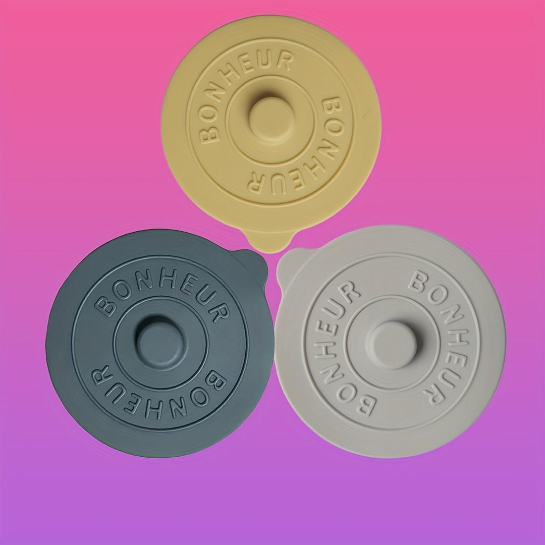 

[Food Grade Silicone Cup Lids] 3pcs Food Grade Silicone Cup Lids - Airtight and Leakproof, Insect - Proof and Dustproof Design, Fit Most Cups 3pcs