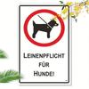 Metal Poster Wall Art German Leash Law Reminder Garden Sign 20x30cm