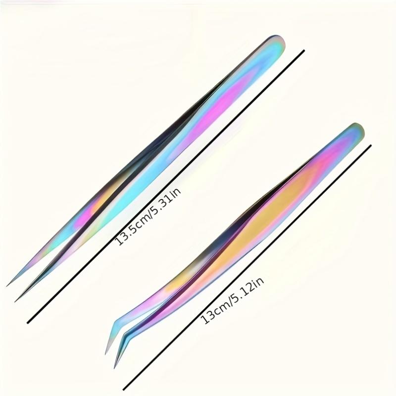 Stainless Steel Precision Color Titanium Eyebrow Clip Tweezers Specifically Designed for Beautiful Eyelashes Makeup Tools