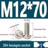 ISO7380 Stainless Steel Hex Drive Dome Head Screws - M2 to M16