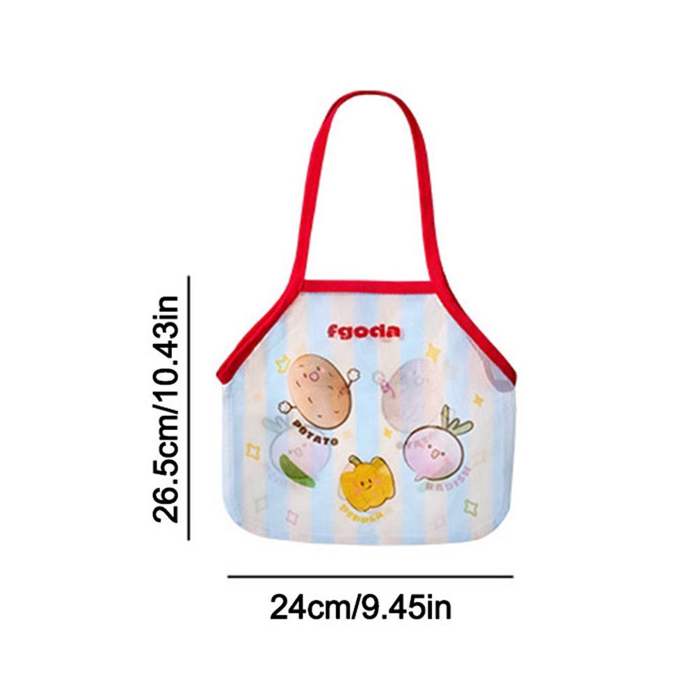 Wall-mounted Kitchen Hanging Bag Breathable Large Capacity Mesh Bags Cartoon Hollow Vegetable Storage Bag