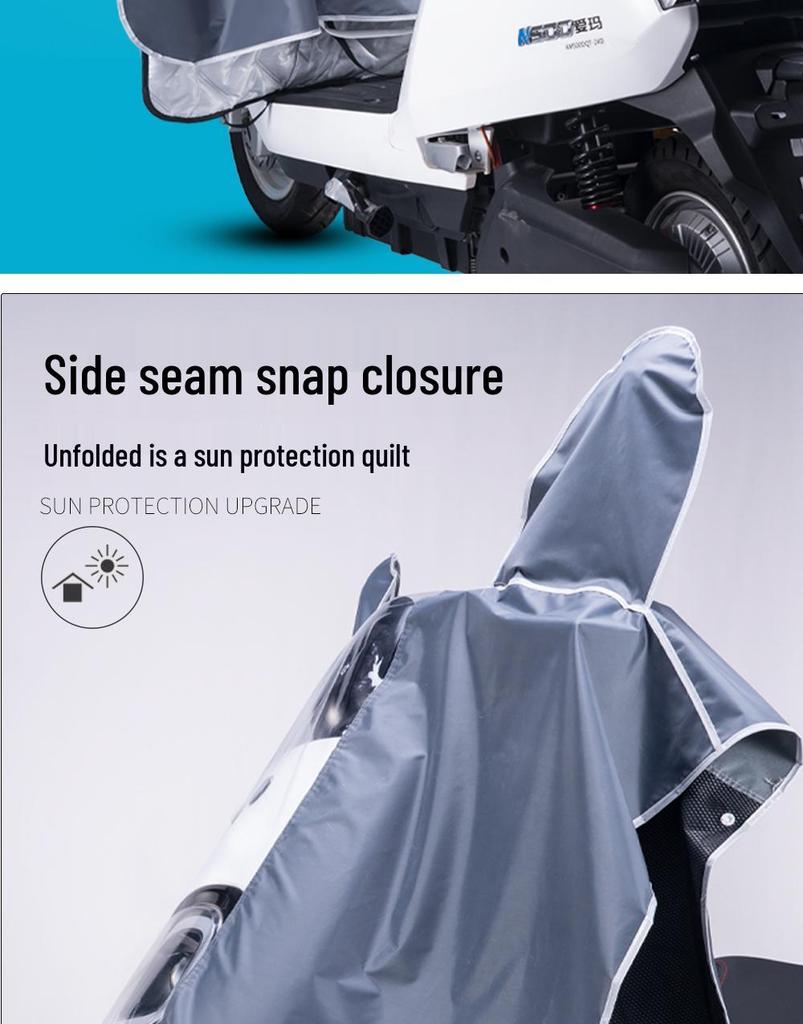 Electric Motorcycle Dashboard Rainproof Cover with Sunshade Screen