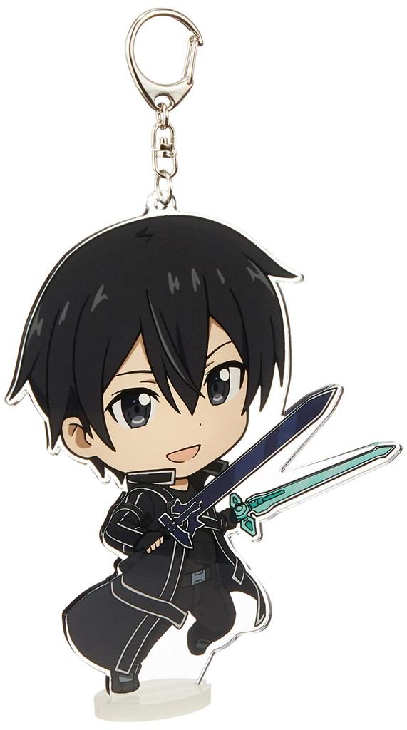 Sword Art Online DekaPuniKore! Keychain (with stand) Kirito [Aincrad]