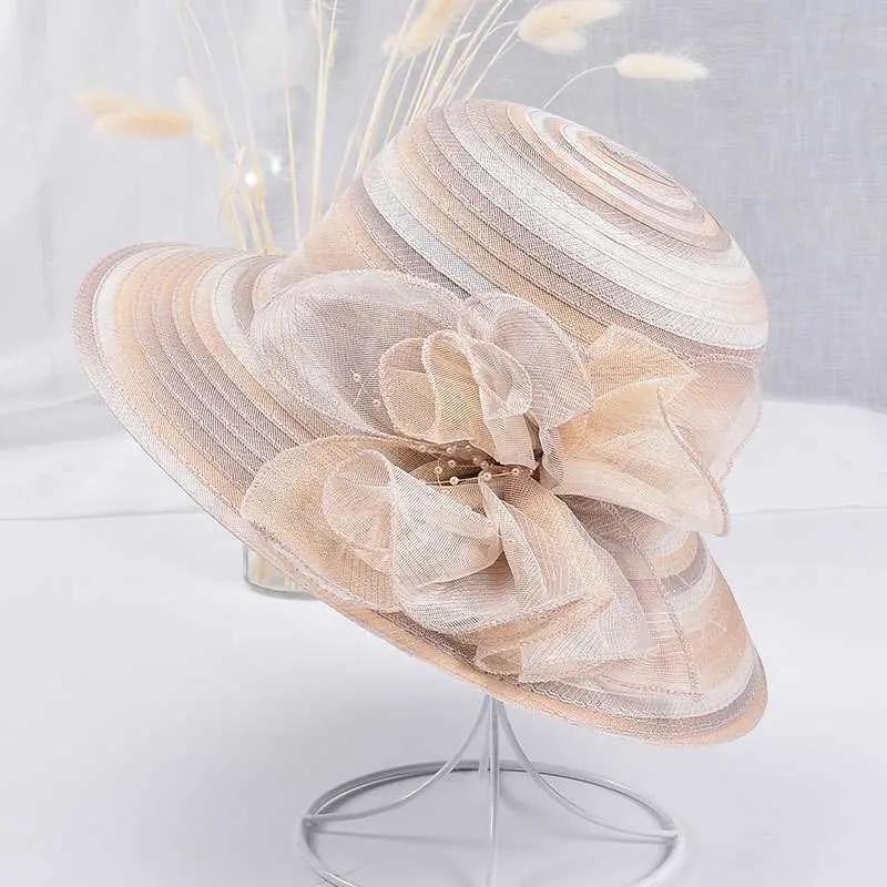 WTEMPO Damen Sonnenhüte, einfarbig, lässig, vielseitig, atmungsaktiv, Sommer, breite Krempe, Outdoor-Reisen, ausgehöhlte Hüte