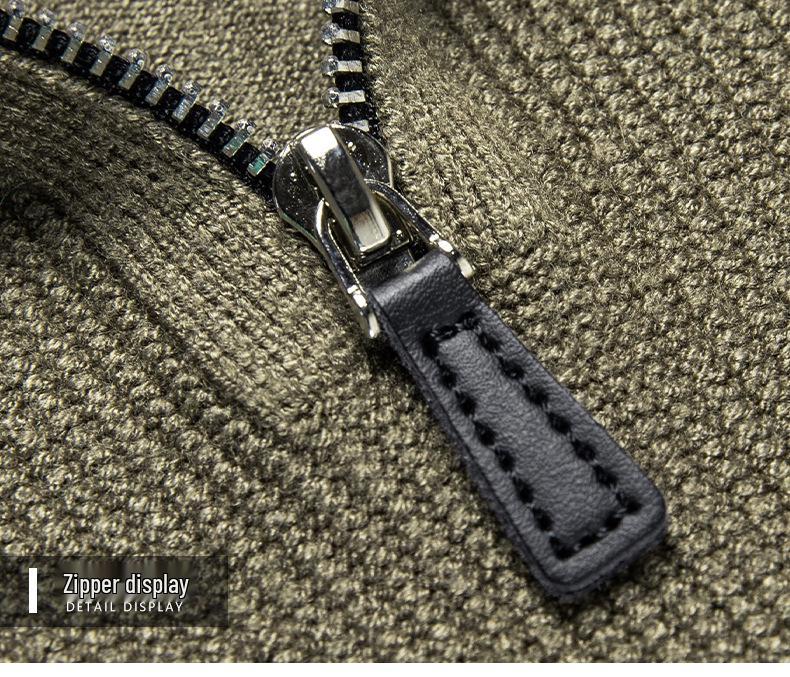 Men's 2025 Winter Jacquard Knit Half-Zip Sweater - Casual & Warm Style for Middle-Aged
