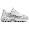 Skechers DLites 1.0 Tissu Cuir Synthétique Confortable Polyvalent Basse Tige Chaussures de Papa Baskets Femme Blanc Violet 11981-WLV