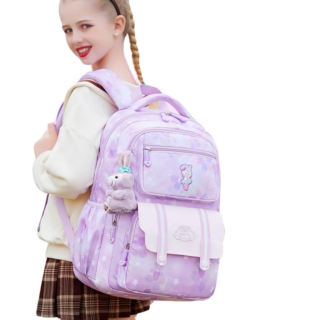 School Bag Girls Primary School Students Spine Care To Reduce the Burden Girls Children Backpack