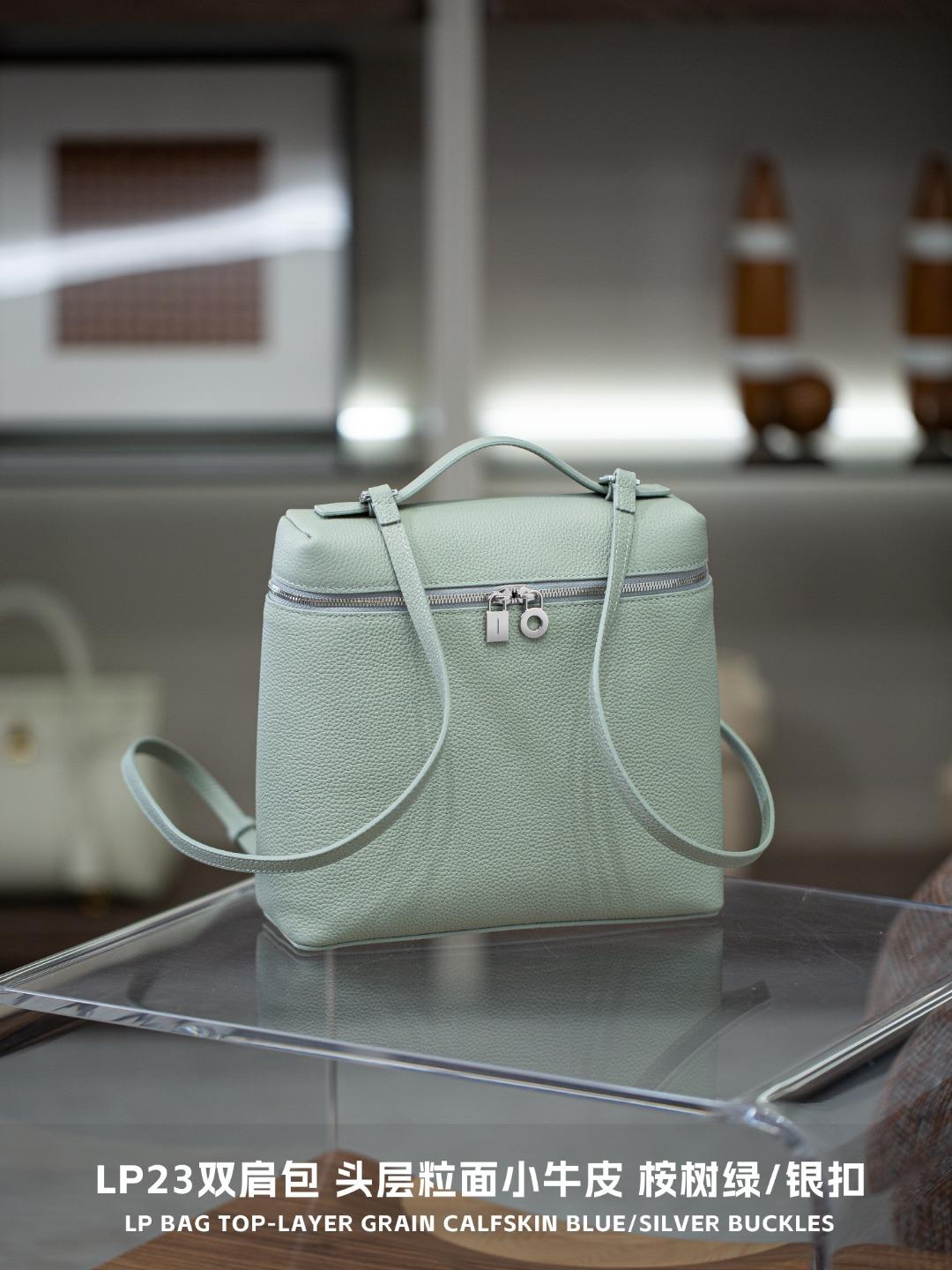 

Double Shoulder Bag Top Layer Cowhide Handheld Leisure Bag Strap Point Brief Single Shoulder Womens Bag 23cm