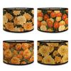 Printing Retro Style Flower Lampshade Hotel Homestay Decor Bamboo Art Floor Lamp Cover Light Cover Living Room Wall Lamp Shade
