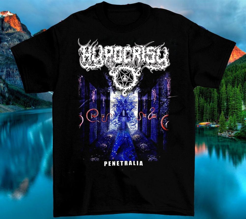 New Hypocrisy Band Music Short Sleeve Black TShirt PNA_155  Unisex T-Shirt XXL