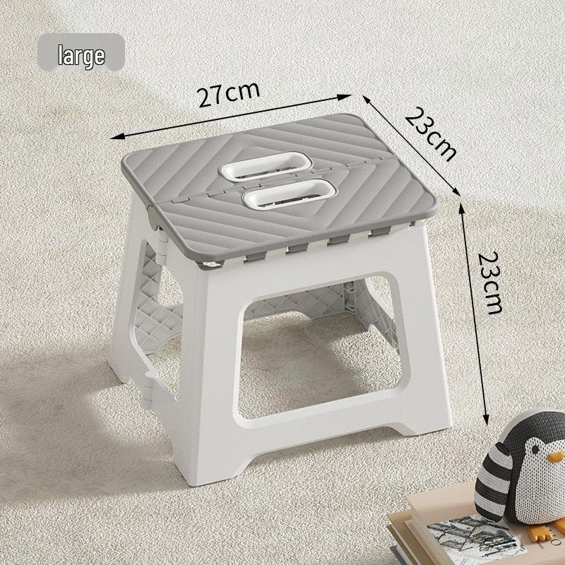 Scaun portabil pliabil din plastic pentru uz exterior și interior