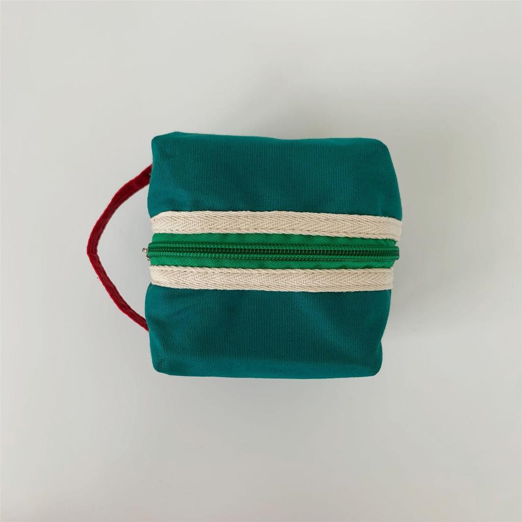 Fashion Canvas Cosmetic Bag Travel Makeup Bag Small Coin Purses Ladies Earphone Coin Key Organizer Case Portable Zipper Pouch