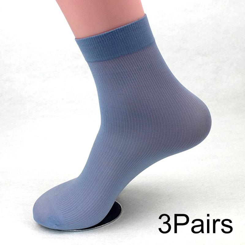 

3Pairs Polyester Absorb Sweat Silk Comfortable Thin Version Anti-friction Casual Socks Sport Socks Socks 3 pairs серый