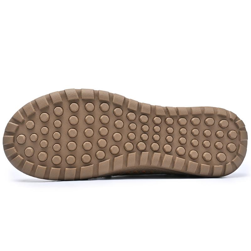 Herren Handgenähte Lederschuhe Low Top Schnürschuhe Lässige Sneaker Fahrschuh Atmungsaktive Leder Slipper Mokassins