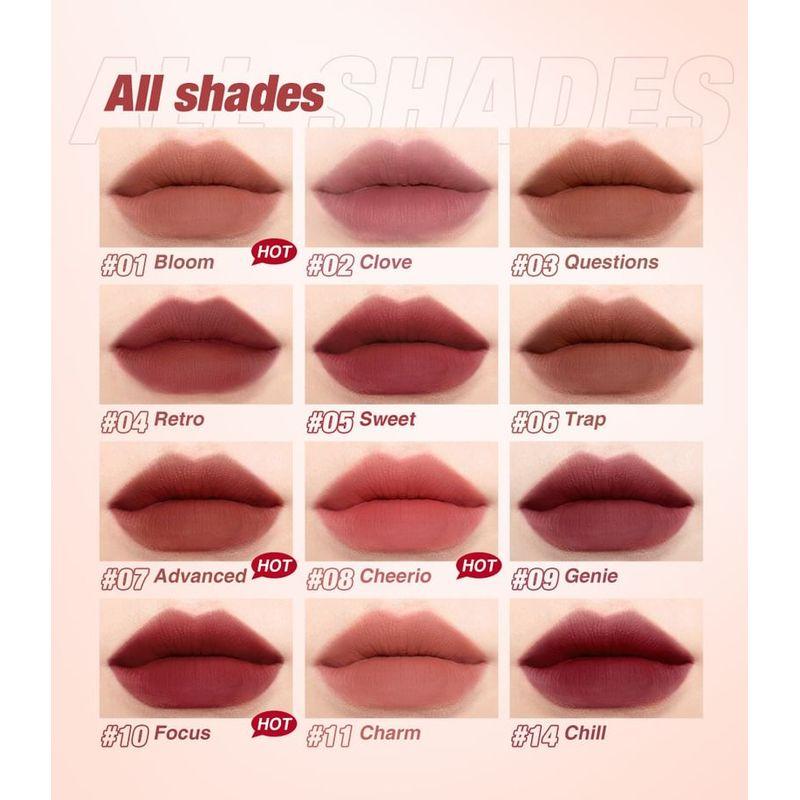 O.TWO.O - Velvet Matte Lip & Cheek Mud (1-5)