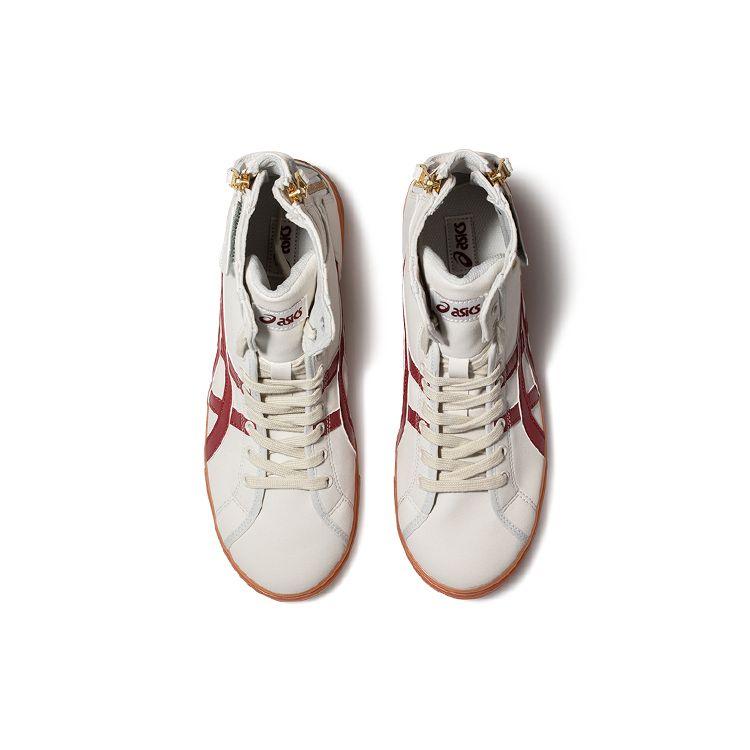Asics Double Clutch Retro Casual High-Top Skate Shoes Men Sneaker Gray Red 1203A172-021