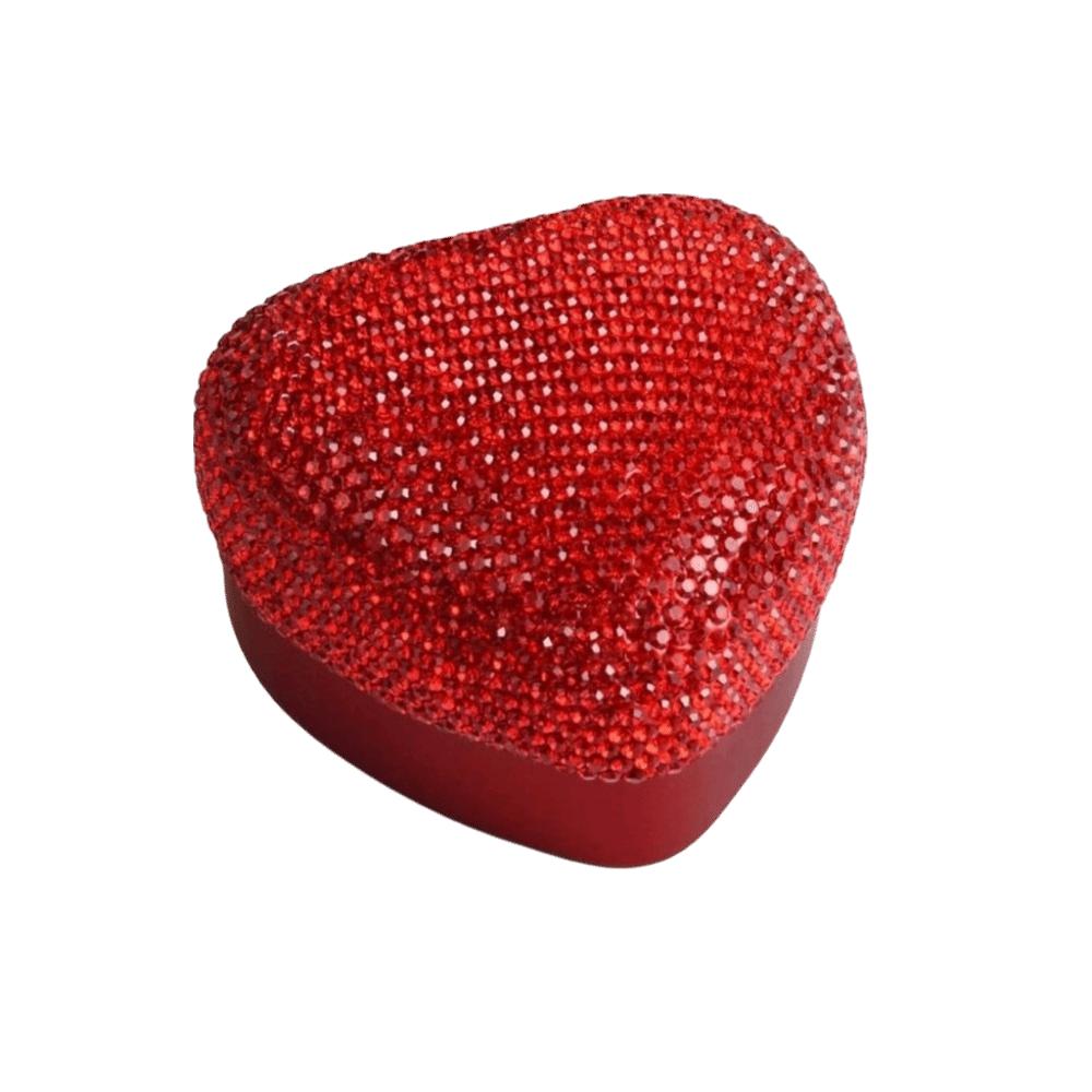 

LED Light Ring Box Storage Valentine Gift Packaging Box Heart Shape Gift Boxes for Lover красный