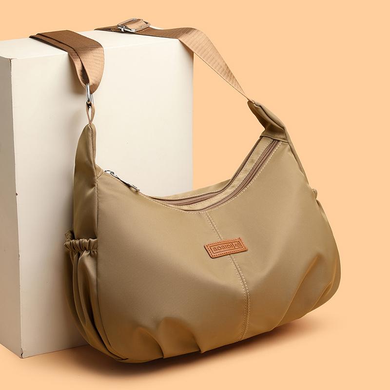 Casual Nylon Womens Shoulder Bag Fashion Simple College Style Crossbody Bag Large Capacity Designer Ladies Handbag Purse