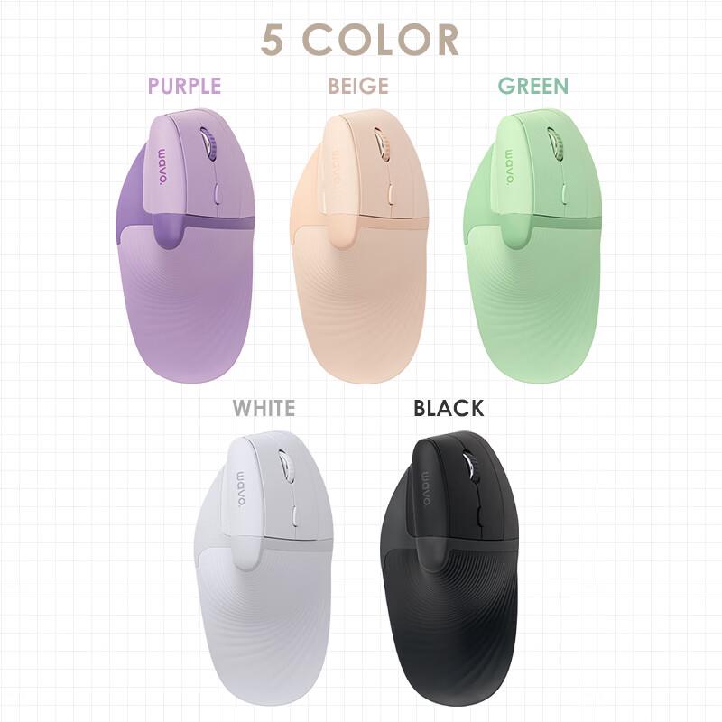 ShanYe Ergonomic Vertical Wireless Bluetooth Dual-Mode Mouse & Pad Set