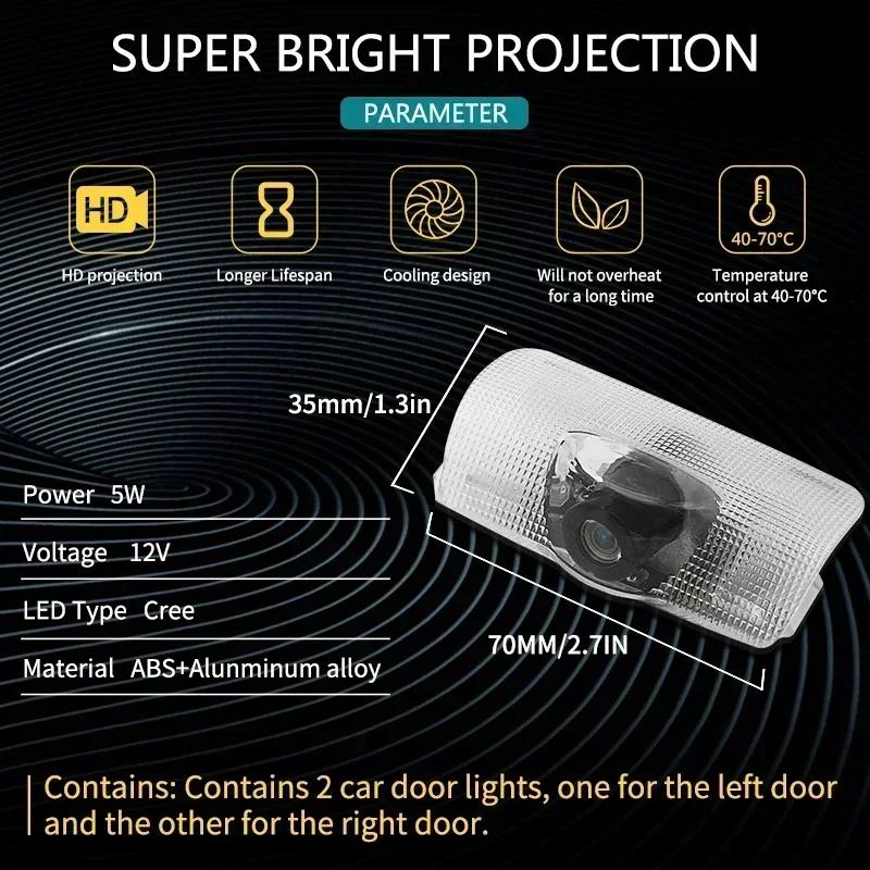 UDS2 LED Car Door Projector Welcome Ghost Shadow Light Accessories For LEXUS F SPORT ES RX GX LS LX IS GS UX Series IS F IS250 IS350