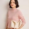 Women's Fashionable Cashmere Half-High Collar Knit Top - Versatile Long Sleeve Warm Base Layer for Autumn/Winter
