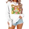 Women's Loose Comfortable Casual Fashionable Character Printing Round Neck Long Sleeved Sweatshirt